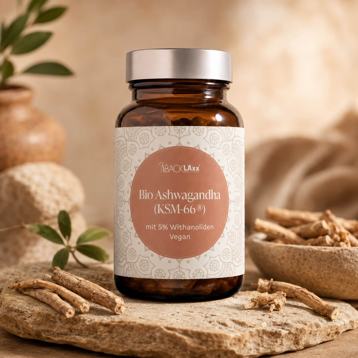 Nahrungsergänzungsmittel mit 5% Withanoliden Vegan