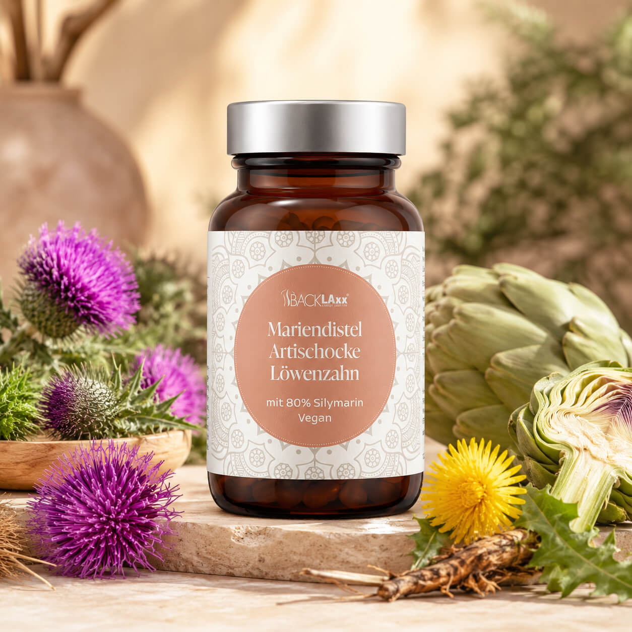 Nahrungsergänzungsmittel mit 80% Silymarin Vegan