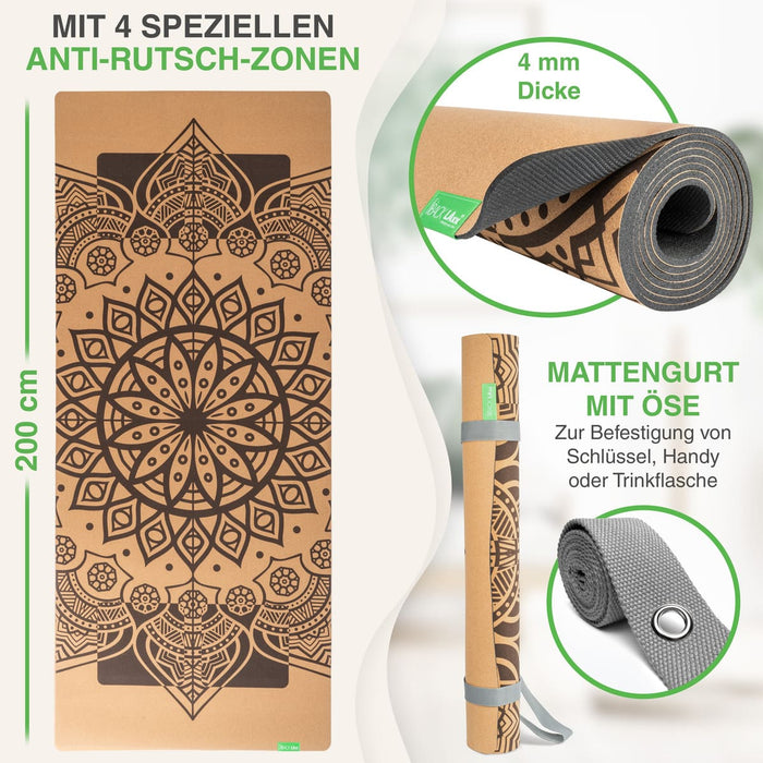 Yogamatte XL mit wertvollen Antirutschzonen.