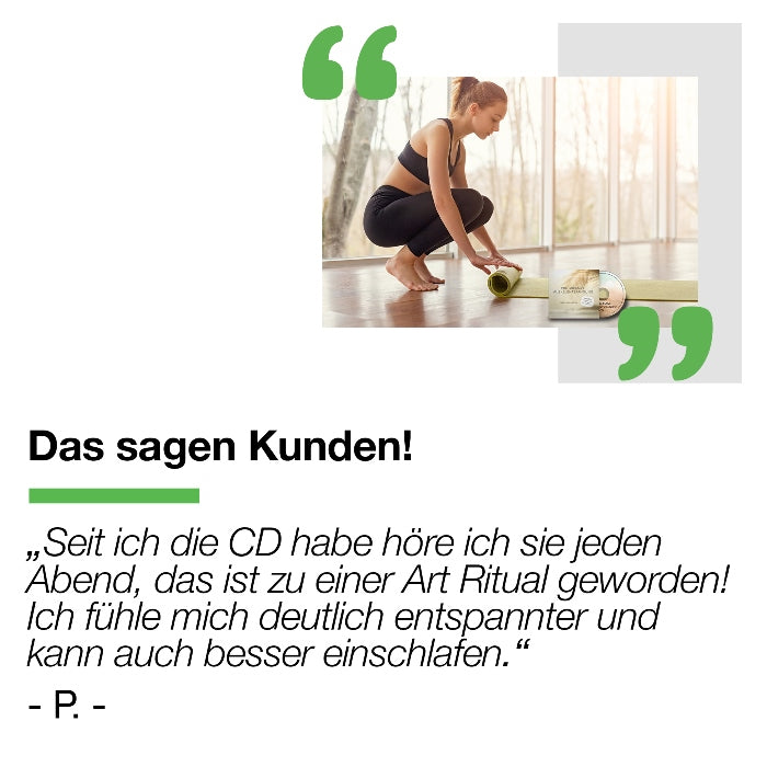 Customer testimonial to the BACKLAxx audio book on progressive muscle relaxation.